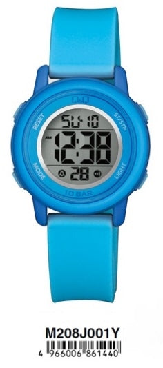 Q&Q DIGITAL DAY DATA 24H M208J001Y Only Time Armbanduhr 34 mm