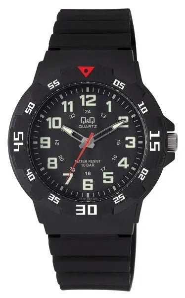 Q&Q DIVER - GENT VR18J001Y Only Time Armbanduhr 40 mm