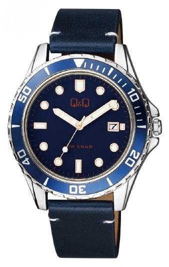Q&Q GENT DATE A172J322Y Date Armbanduhr 43 mm