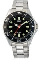 Q&Q GENT DIVER BLACK C72A-001PY Only Time Armbanduhr 41 mm Schwarz ansicht-2