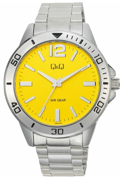 Q&Q GENT DIVER ONLY TIME Q28B-009PY Only Time Armbanduhr 44 mm