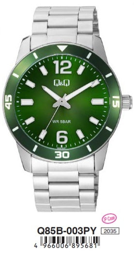 Q&Q GENT DIVER ONLY TIME Q85B-003PY Only Time Armbanduhr 42 mm