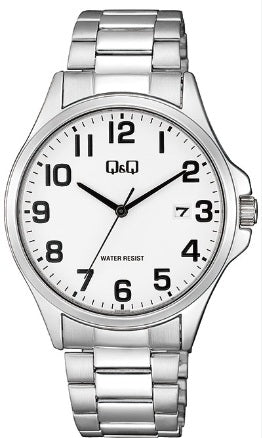 Q&Q GENT ONLY TIME A480J204Y Date Armbanduhr 40 mm