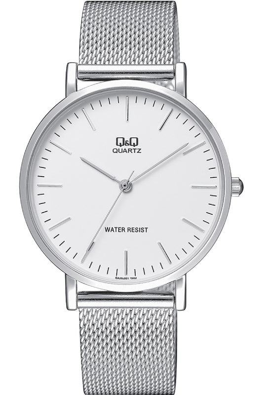 Q&Q GENT ONLY TIME QA20J201Y Only Time Armbanduhr 39 mm