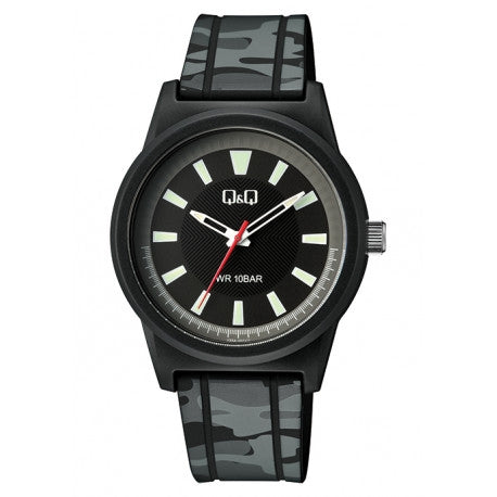 Q&Q GENT ONLY TIME V35A-001VY Only Time Armbanduhr 40 mm