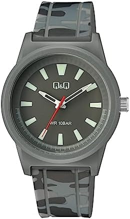 Q&Q GENT ONLY TIME V35A-004VY Only Time Armbanduhr 40 mm