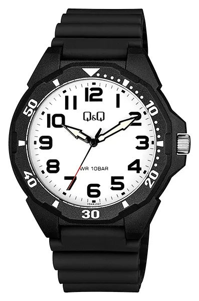 Q&Q GENT ONLY TIME VS44J001Y Only Time Armbanduhr 43 mm