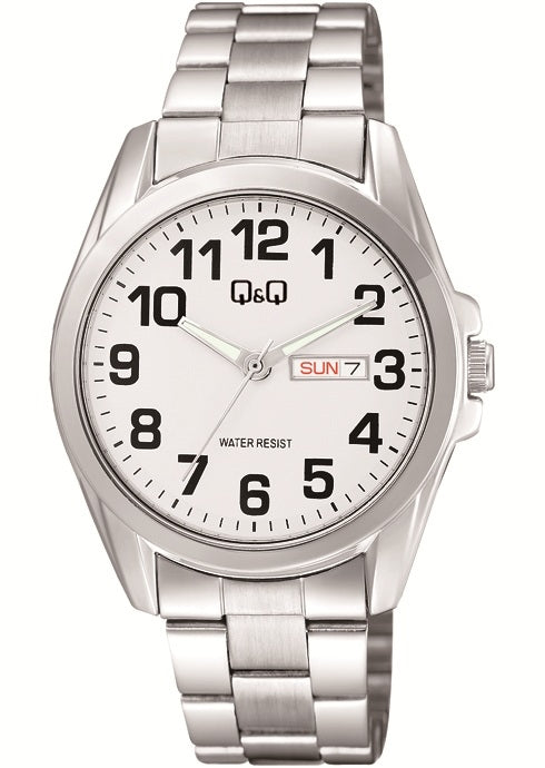 Q&Q Mod. GENT DAY & DATE A05A-002PY Day & Date Armbanduhr 40 mm
