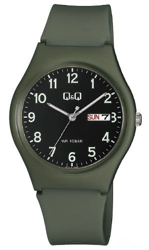 Q&Q Mod. GENT DAY & DATE A212J008Y Day & Date Armbanduhr 38 mm