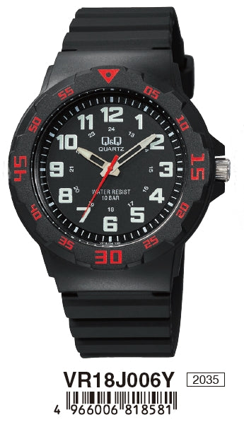 Q&Q ONLY TIME - GENT VR18J006Y Only Time Armbanduhr 43 mm