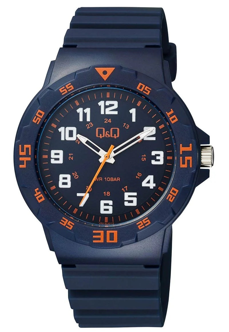 Q&Q ONLY TIME - GENT VR18J012Y Only Time Armbanduhr 43 mm
