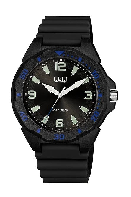 Q&Q ONLY TIME - GENT VS44J008Y Only Time Armbanduhr 43 mm