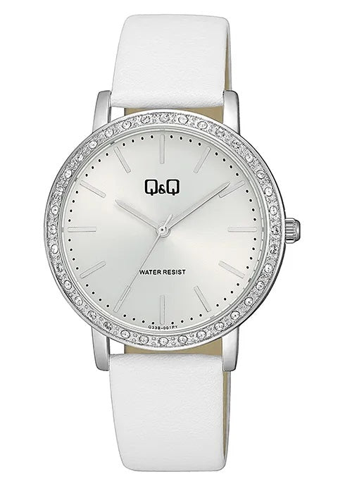 Q&Q Q33B-001PY Only Time Armbanduhr 38 mm