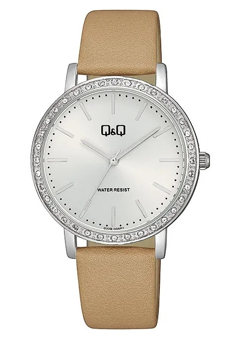 Q&Q Q33B-006PY Only Time Armbanduhr 38 mm