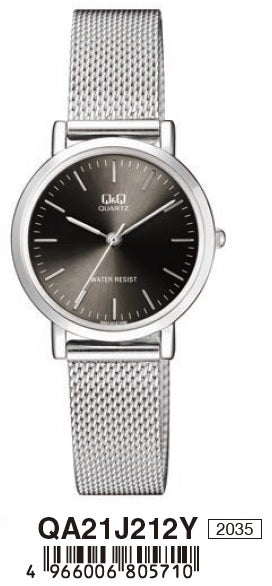 Q&Q QA21J212Y Only Time Armbanduhr 30 mm