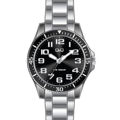 Q&Q QB64J225Y Only Time Armbanduhr 45 mm