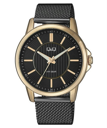 Q&Q QB66J412Y Only Time Armbanduhr 44 mm