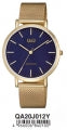 Q&Q UNISEX ONLY TIME QA20J012Y Only Time Armbanduhr 39 mm Gold ansicht-2