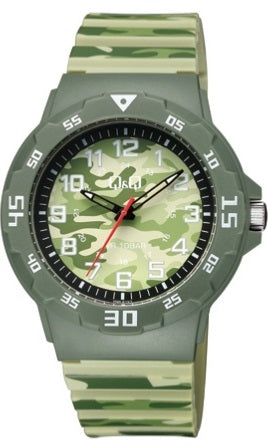 Q&Q V02A-011VY Only Time Armbanduhr 43 mm
