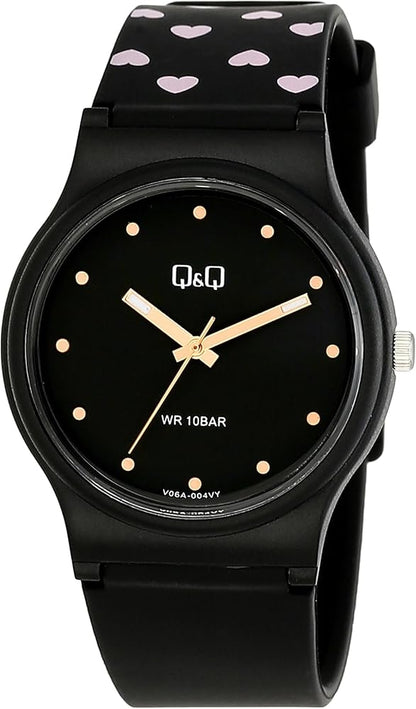 Q&Q V06A-004VY Only Time Armbanduhr 34 mm