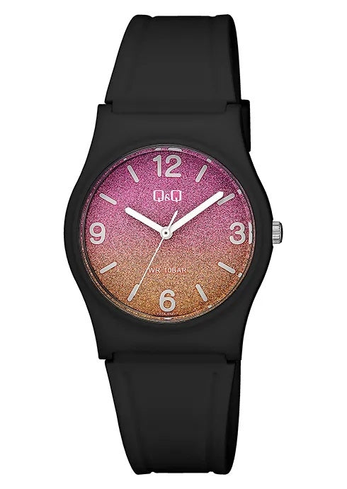 Q&Q V27A-013VY Only Time Armbanduhr 33 mm