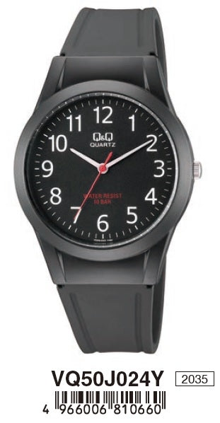 Q&Q VQ50J024Y Only Time Armbanduhr 37 mm