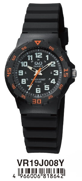 Q&Q VR19J008Y Only Time Armbanduhr 33 mm