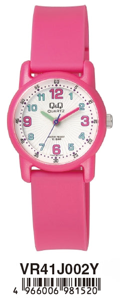 Q&Q VR41J002Y Only Time Armbanduhr 30 mm
