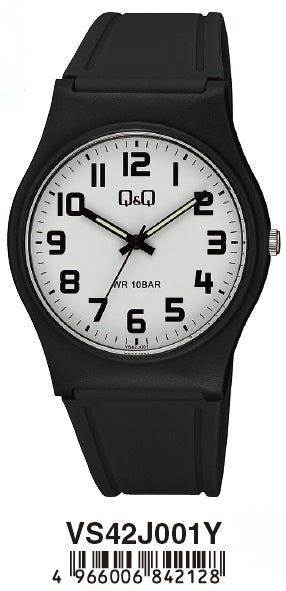 Q&Q VS42J001Y Only Time Armbanduhr 40 mm