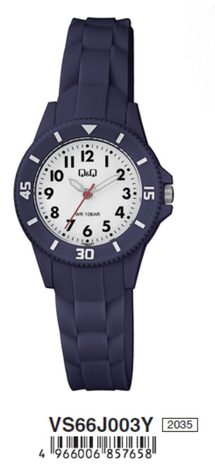 Q&Q VS66J003Y Only Time Armbanduhr 30 mm