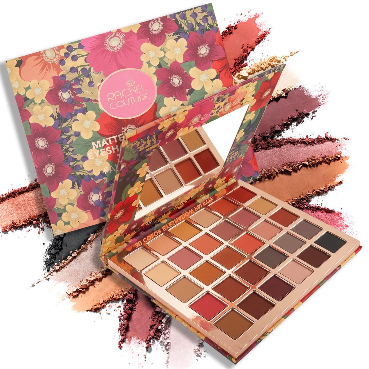 Rachel Couture Matte About You Lidschattenpalette – 30 matte Nuancen für ausdrucksstarke Looks
