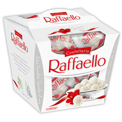 Raffaello 150g  Geschenkverpackung mit 14 einzeln verpackten Pralinen aus Kokos, Milchcreme und ganzer Mandel