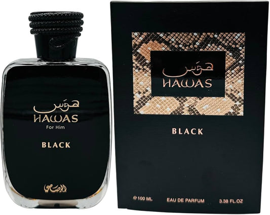 Rasasi Rasasi, Hawas Black, Eau de Parfum, Für Männer, 100 ml Regular