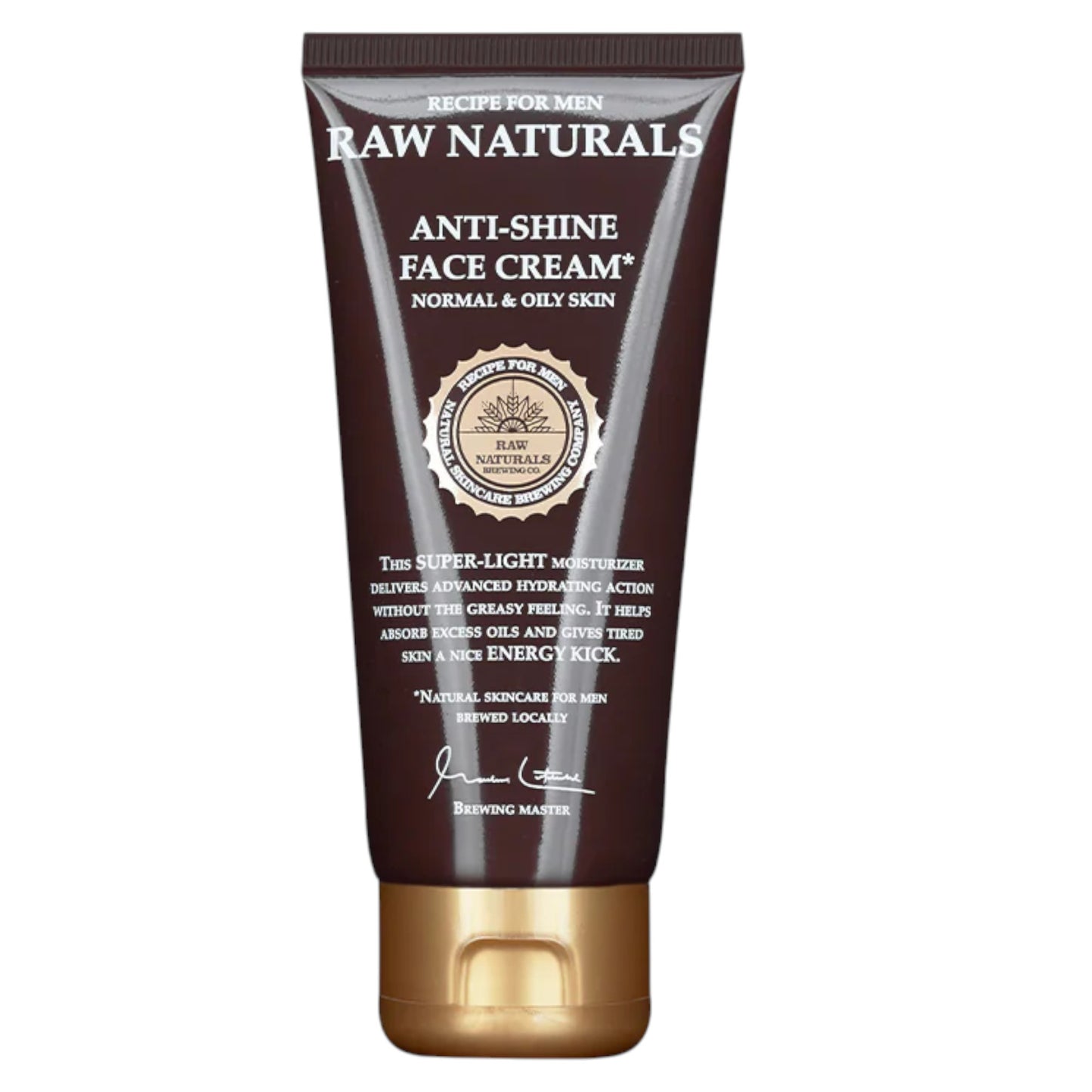 Raw Naturals Anti-Shine Gesichtscreme 100 ml – 100% vegan & hydratisierend für Männer