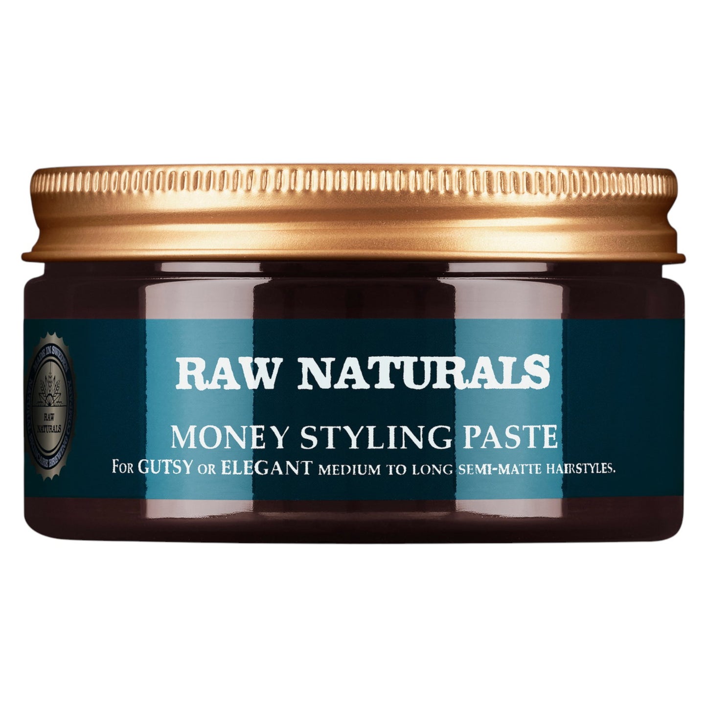 Raw Naturals Raw Naturals, Money Styling, Parabenfrei, Haarstylingpaste, Fester Halt, Mittel bis hoch, Haar, 100 ml Regular