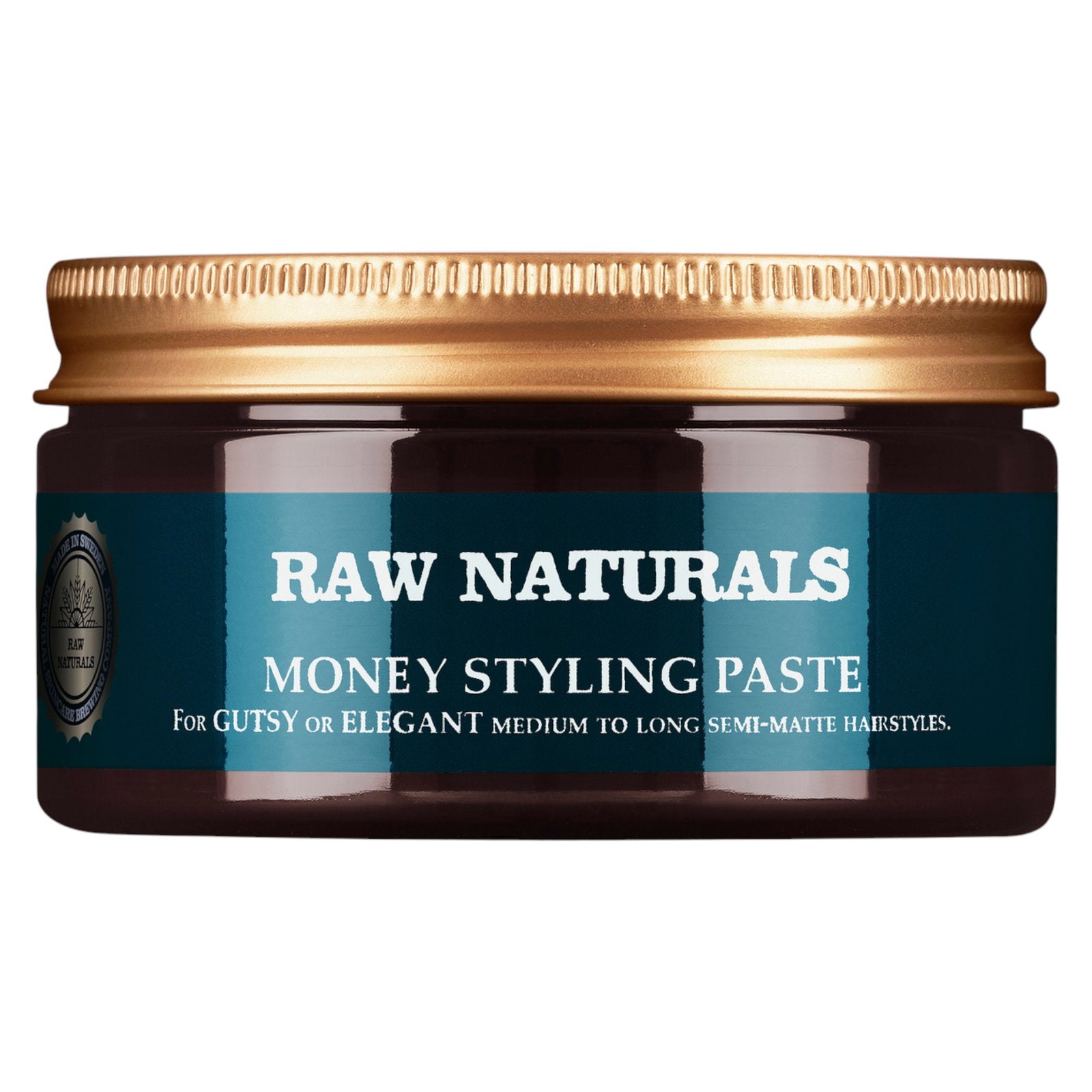 Raw Naturals Raw Naturals, Money Styling, Parabenfrei, Haarstylingpaste, Fester Halt, Mittel bis hoch, Haar, 100 ml Regular