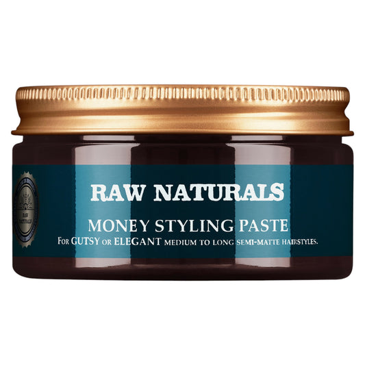Raw Naturals Raw Naturals, Money Styling, Parabenfrei, Haarstylingpaste, Fester Halt, Mittel bis hoch, Haar, 100 ml Regular