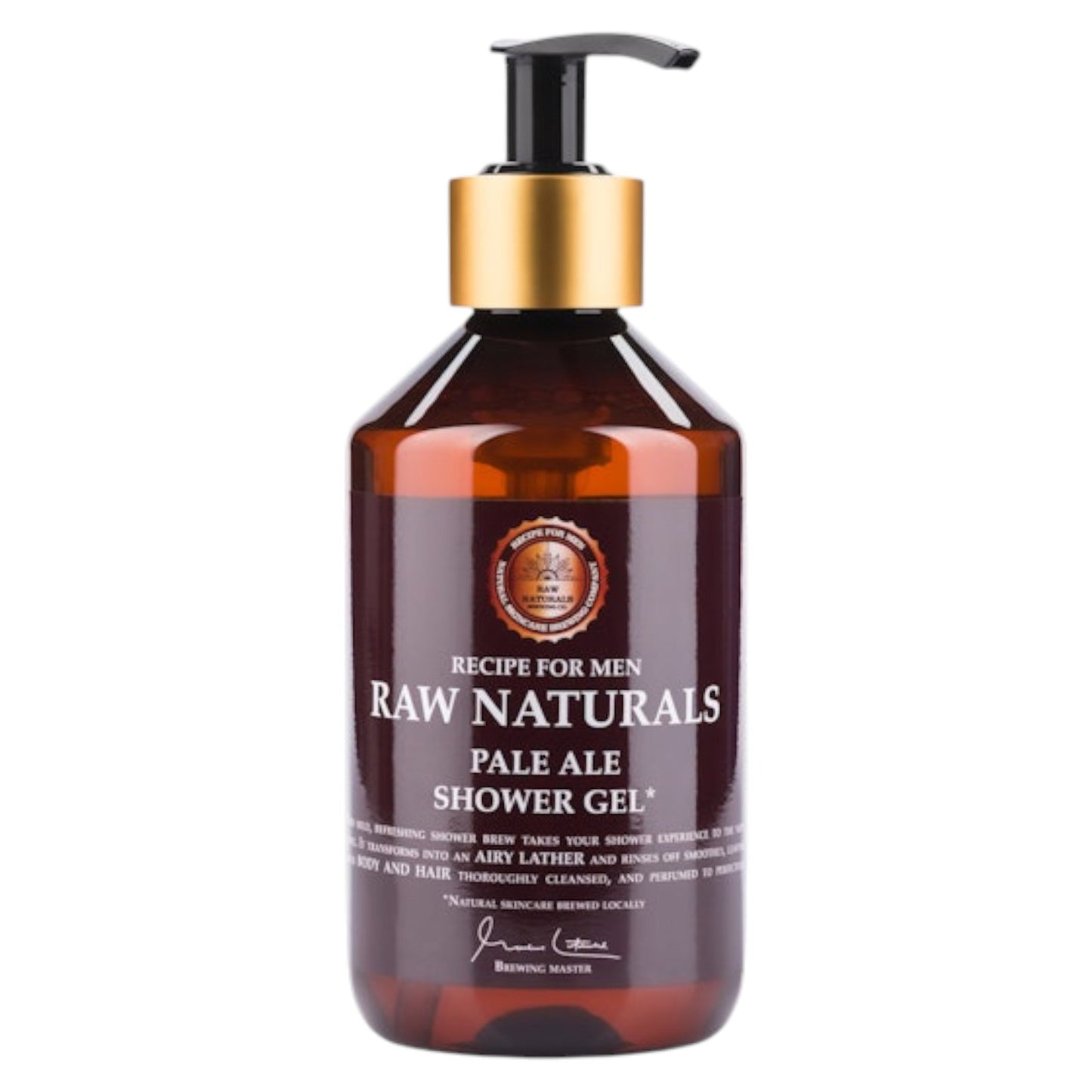 Raw Naturals Raw Naturals, Pale Ale, 100% vegan, Refreshing and masculine, Reinigung, Duschgel, Körper und Haar, Alle Hauttyp