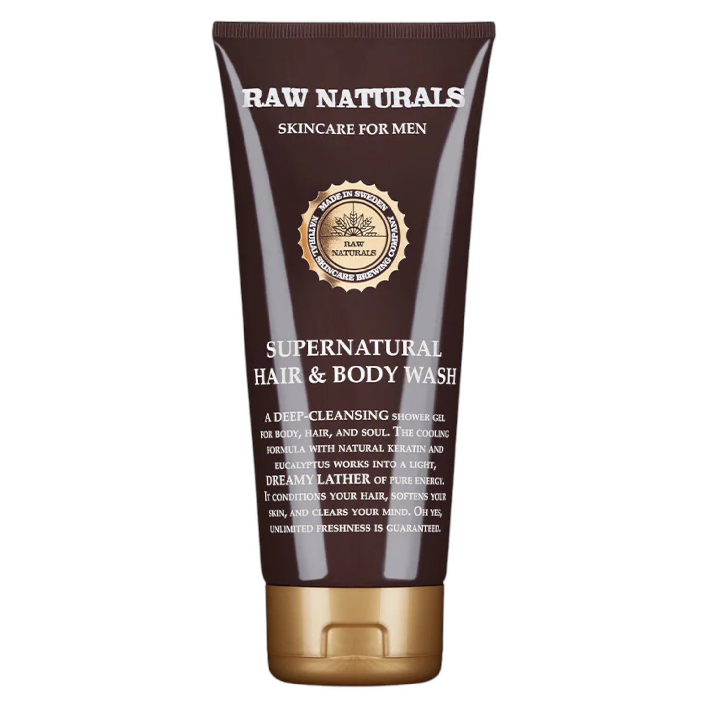 Raw Naturals Raw Naturals, Supernatural, 100% vegan, Haarshampoo, Spülung & Duschgel 3-in-1, 200 ml Regular