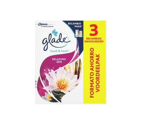 GLADE GLADE Ambi Pur Un Toque Relaxing Zen Duft Nachfüllpack 3 Stück Kosmetik