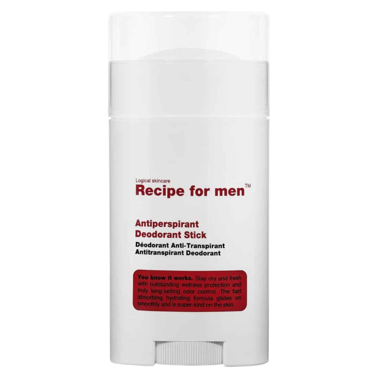 Recipe For Men Antiperspirant Deodorant Stick 50 ml – Frische & zuverlässiger Schutz für Herren