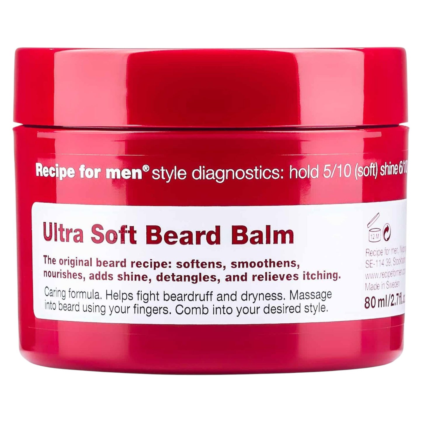 Recipe For Men Recipe For Men, Ultra Soft Beard Balm, Bartbalsam, Weichmachen, 80 ml Regular
