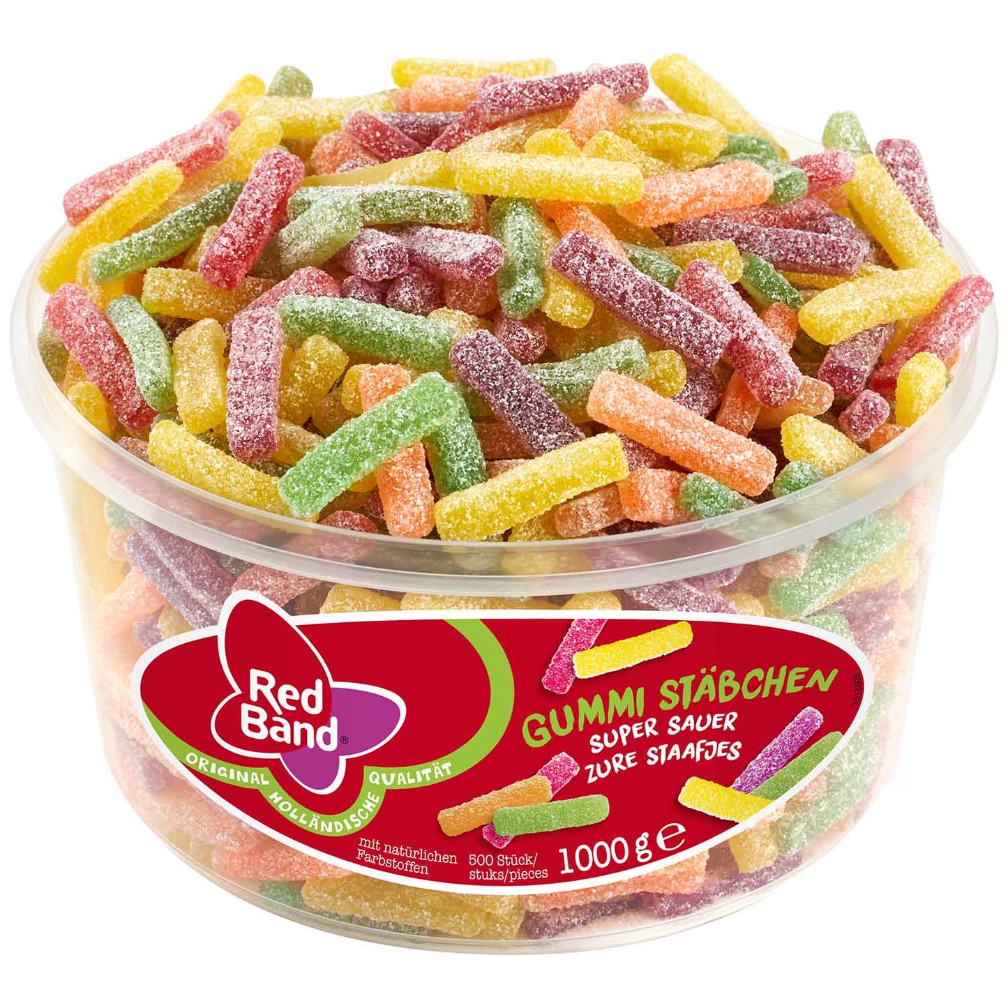 Red Band Gummi Stäbchen super sauer 500er - Candyshop.ch
