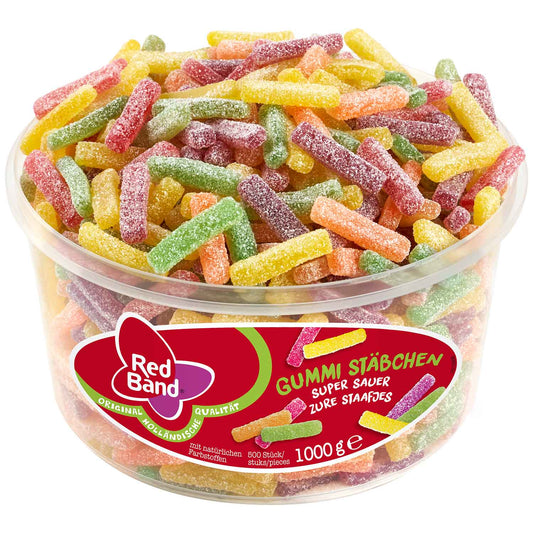 Red Band Gummi Stäbchen super sauer 500er - Candyshop.ch