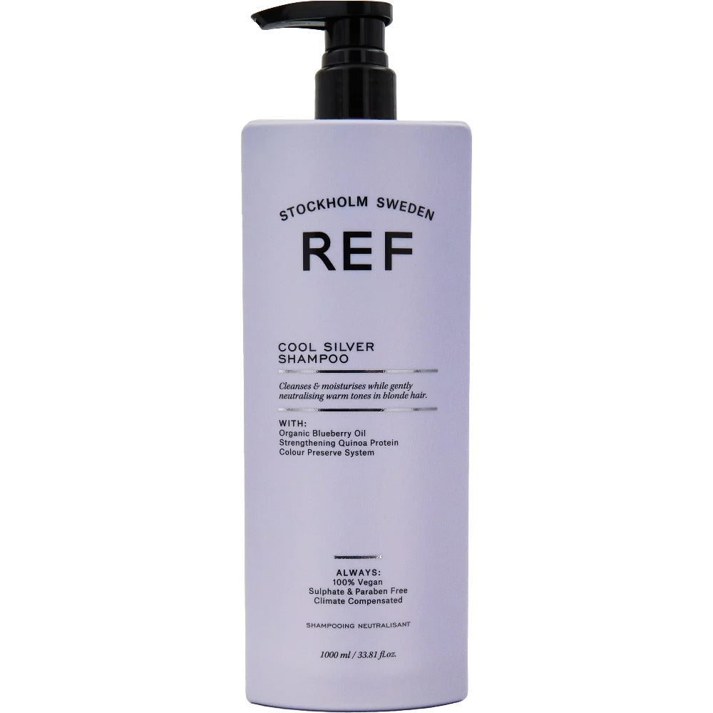 Ref Stockholm Ref Stockholm, Cool Silver, Sulfatfrei, Haarshampoo, Neutralisieren warmer Töne, 1000 ml Regular
