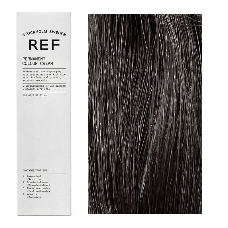 Ref Stockholm Permanent Colour Vegan Permanente Haarfarbe 4.11 Darkest Smoky Ash 100 ml
