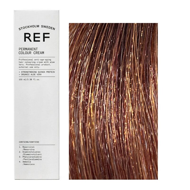 Ref Stockholm Ref Stockholm, Permanent Colour, Vegan, Permanente Haarfarbe, 7.53 Mahogany Golden Blonde, 100 ml Regular