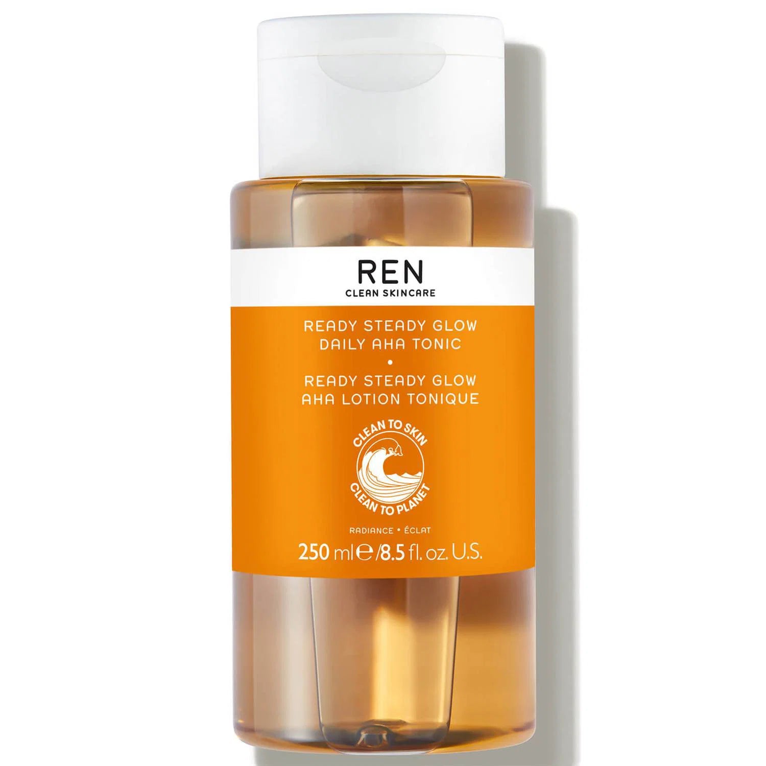 Ren Ren, Ready Steady Glow, Reinigt tief und peelt, Gesichtswasser, Für das Gesicht, 250 ml Regular