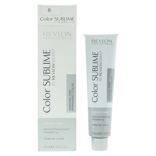 Revlon Revlon, Color Sublime, Permanente Haarfarbe, 8 Light Blonde, 75 ml Regular