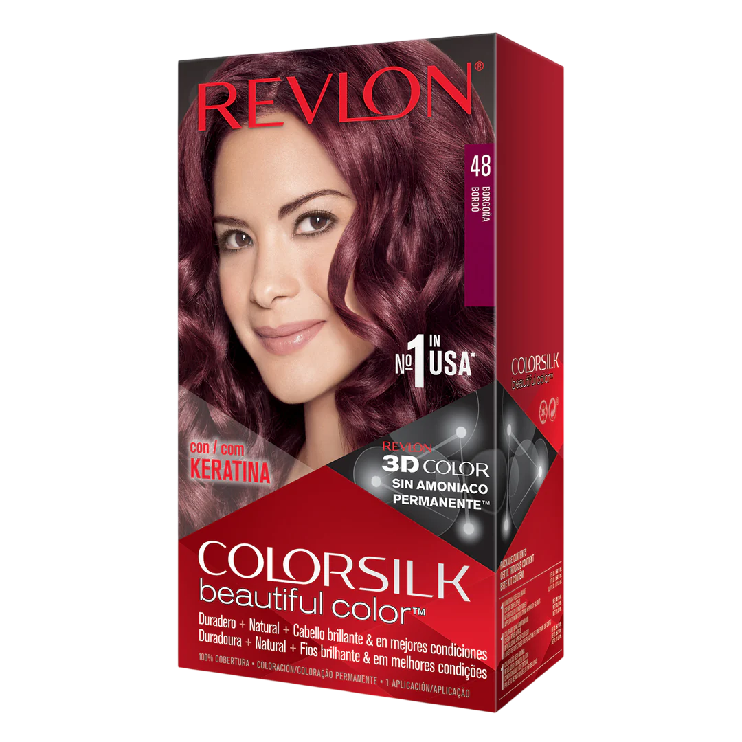 Revlon Revlon, Colorsilk, Permanente Haarfarbe, 48 Burgundy, 130 ml Regular